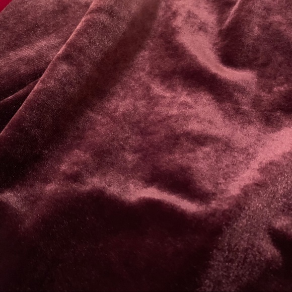 Vintage Plum Velvet Deep V open back maxi dress S - Picture 2 of 9